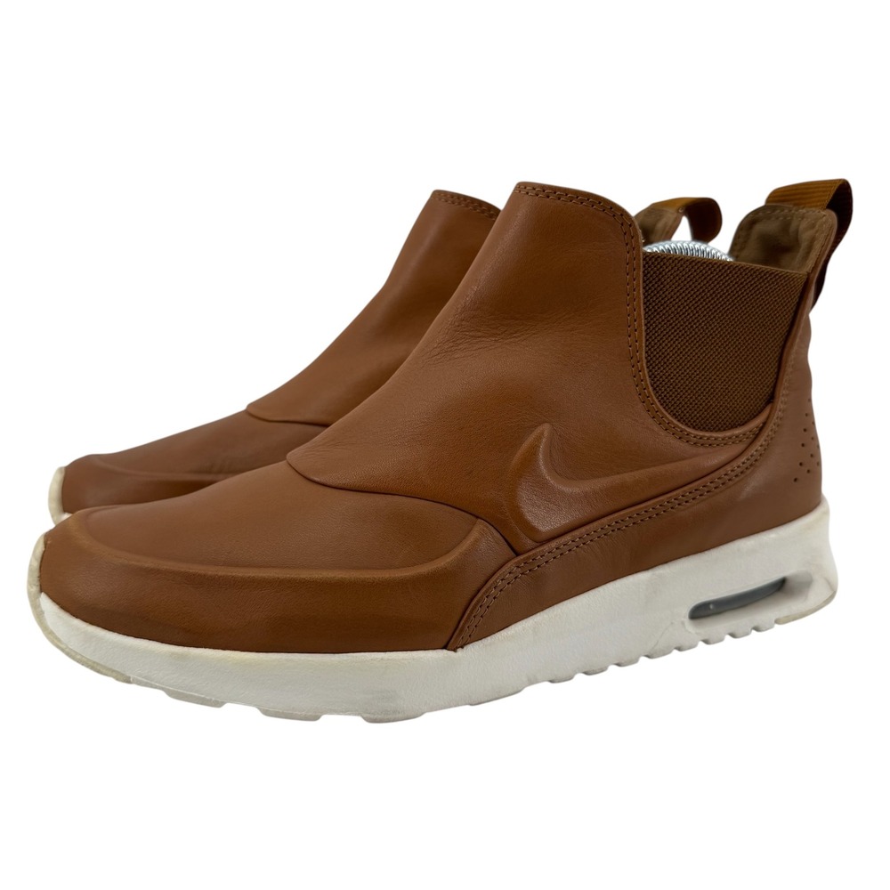 Nike Air Max‎ Thea Mid Chelsea Boots Womens 8 Brown Leather 859550-200